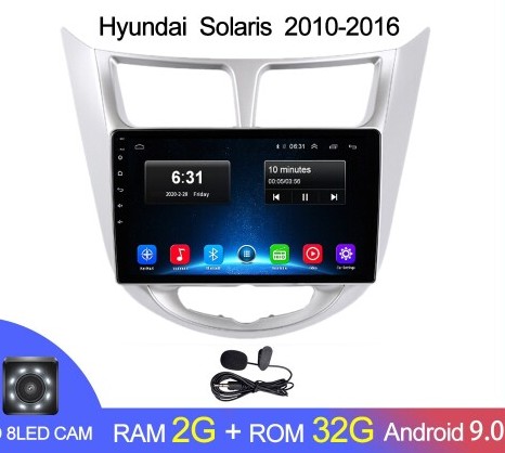 Магнитола Android 2G-32G Hyundai Solaris 1 2010- Магнитола Android 2G-32G Hyundai Solaris 1 2010-