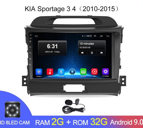 Магнитола Android 2G-32G Kia Sportage 2011- Магнитола Android 2G-32G Kia Sportage 2011-