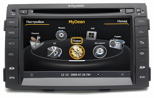 Магнитола MyDean 1041-2 (KIA Sorento 2009-2012) Магнитола MyDean 1041-2 (KIA Sorento 2009-2012)
