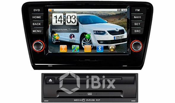 Магнитола iBix Skoda Octavia A7 Магнитола iBix Skoda Octavia A7