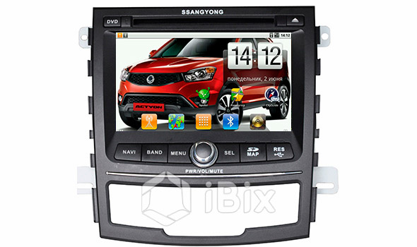 Магнитола iBix Ssang Yong Action New Магнитола iBix Ssang Yong Action New